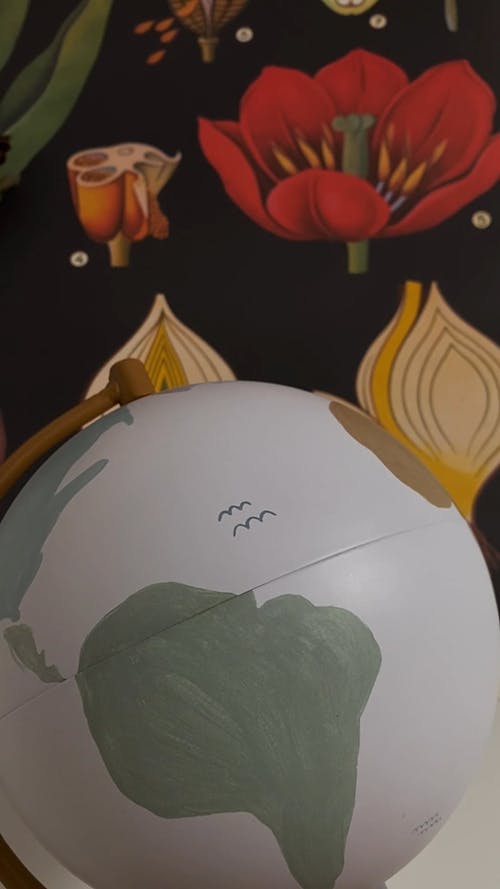 有关世界, 地球仪, 垂直视频的免费素材视频