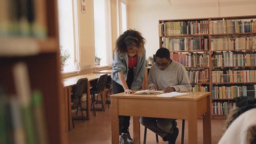 有关一起, 人, 图书馆的免费素材视频