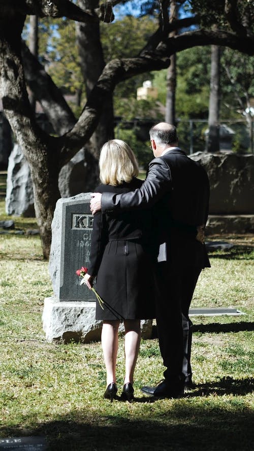 有关丧亲之痛, 人, 后视图的免费素材视频