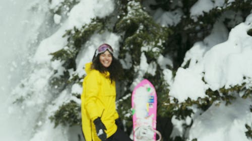 有关下雪的, 下雪的天气, 人的免费素材视频