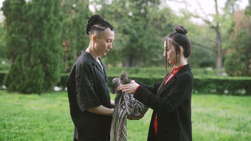 有关一对, 公园, 和服的免费素材视频