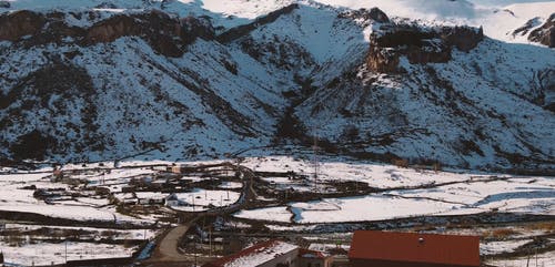 有关下雪的, 丘陵, 全景的免费素材视频