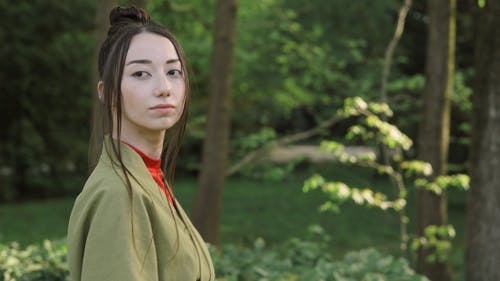 有关侧面图, 公园, 和服的免费素材视频