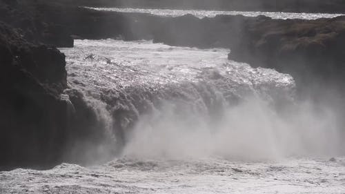 有关godafoss瀑布, 冰岛, 地标的免费素材视频