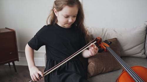 有关坐, 大提琴, 大提琴弓的免费素材视频