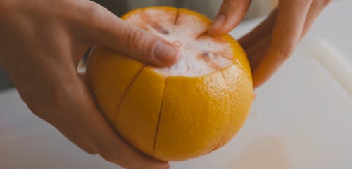 有关去皮, 手, 柑橘的免费素材视频