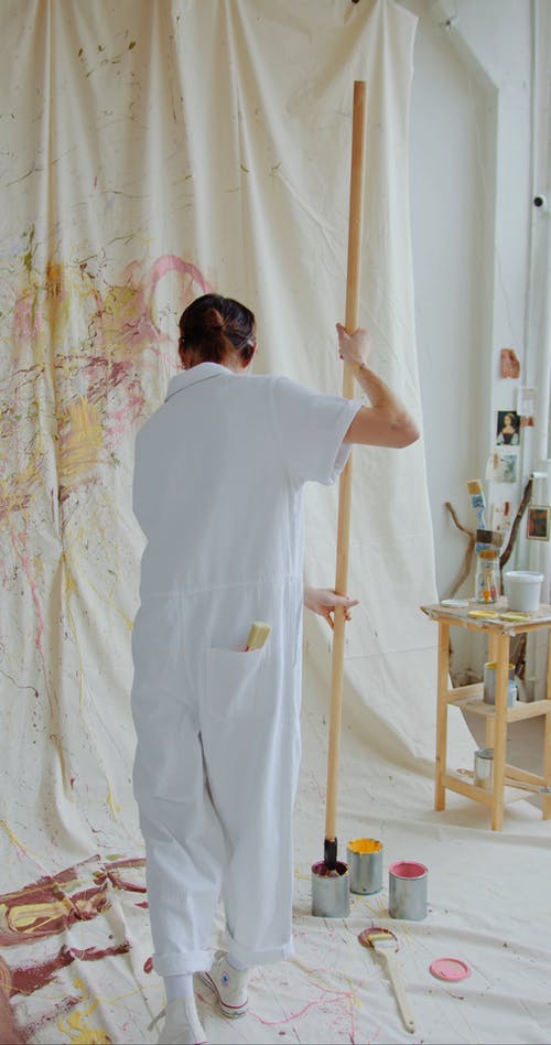 有关人, 垂直视频, 涂料的免费素材视频