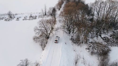 有关冬季, 冷, 从上面的免费素材视频