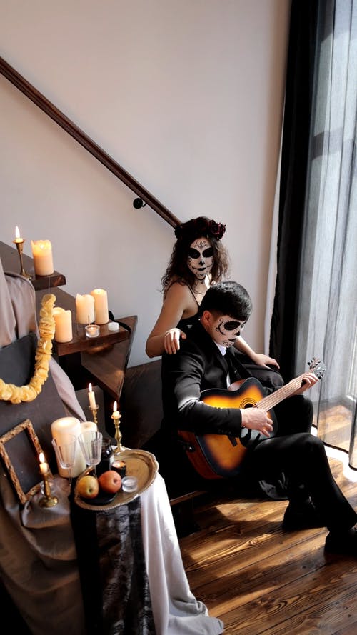 有关dia de los muertos, 一对, 人的免费素材视频