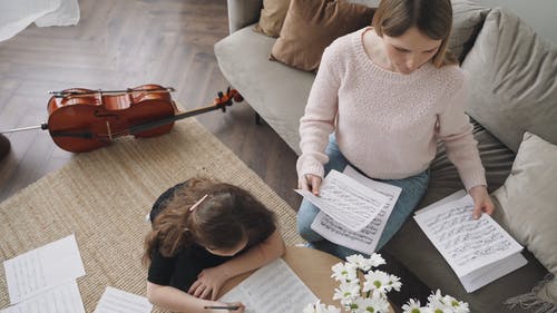 有关儿童, 大提琴, 女人的免费素材视频