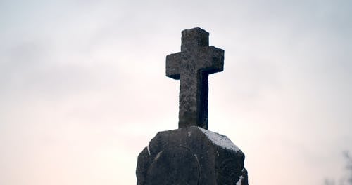 有关下雪的, 冬季, 十字架的免费素材视频