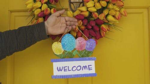 有关前门, 复活节, 挂的免费素材视频