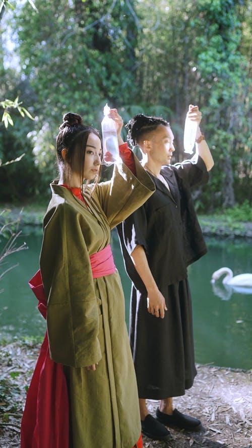 有关一对, 传统服饰, 和服的免费素材视频