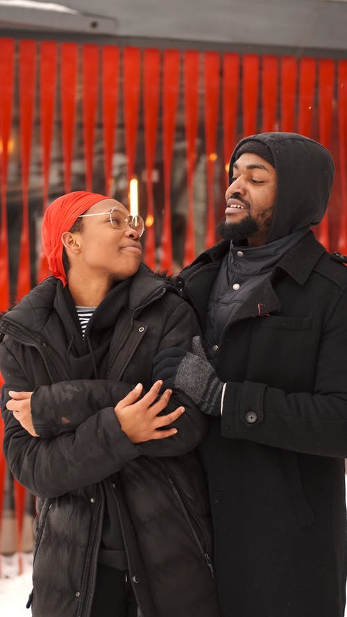 有关一对, 冬季夹克, 冷的免费素材视频