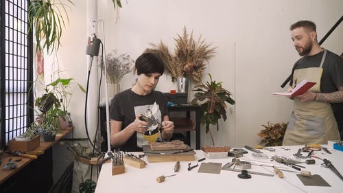 有关人, 仿形, 雇员的免费素材视频