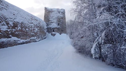 有关冬季, 城镇, 大雪覆盖的免费素材视频