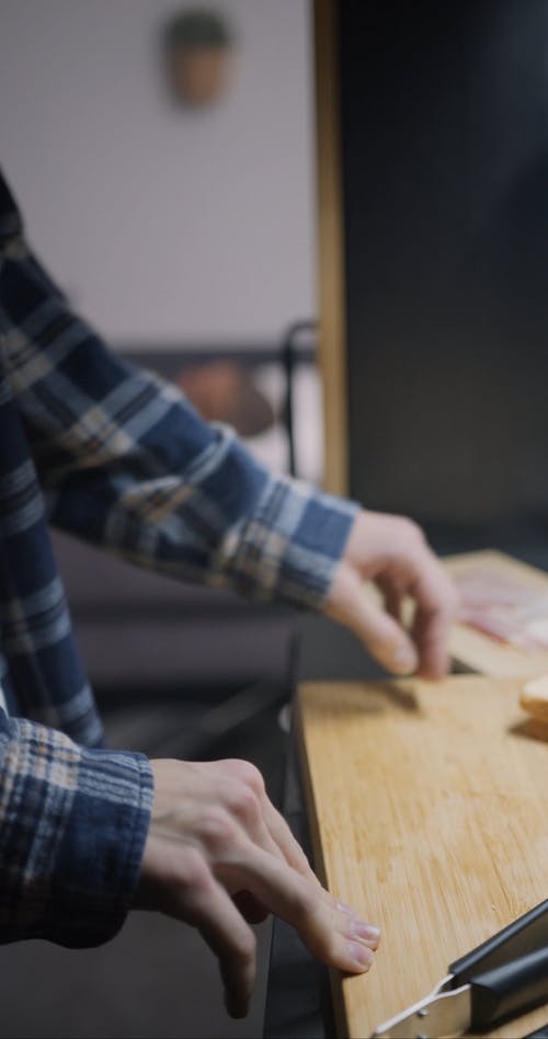 有关三明治, 刀, 切割的免费素材视频