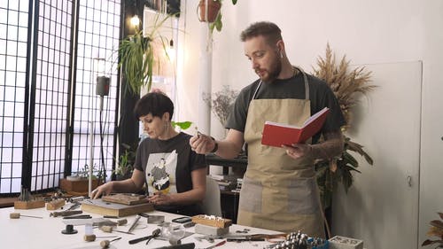 有关人, 仿形, 雇员的免费素材视频