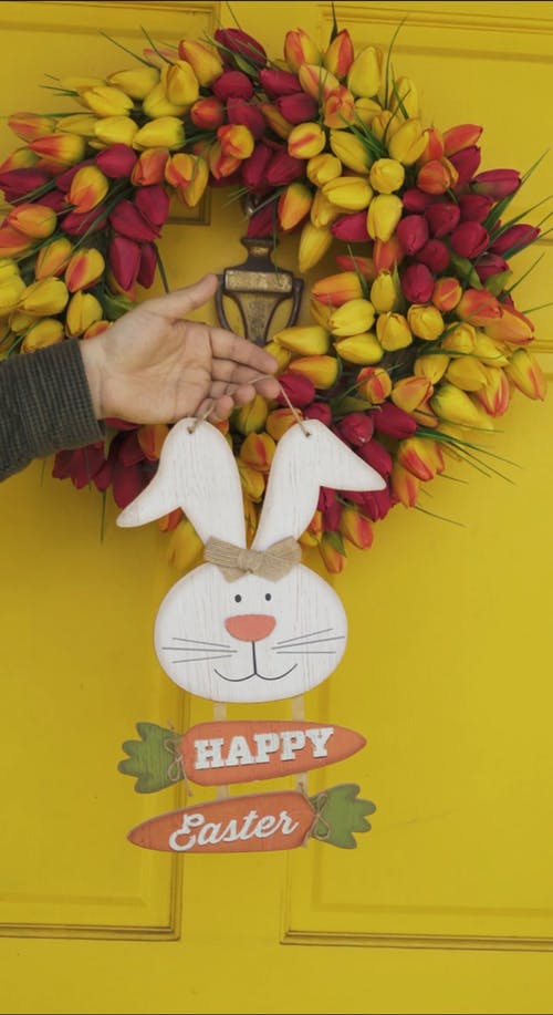 有关可爱, 垂直视频, 复活节装饰的免费素材视频