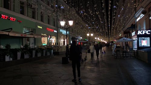 有关一大群人, 商店, 城市的免费素材视频