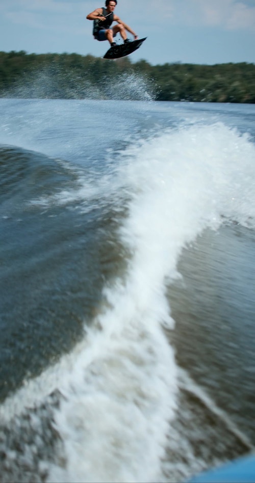 有关wakeboarder,垂直拍摄,年轻人的免费素材视频