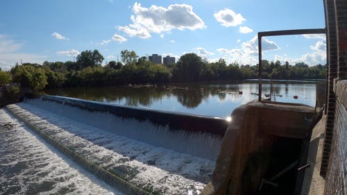 有关反射, 基础设施, 坝的免费素材视频