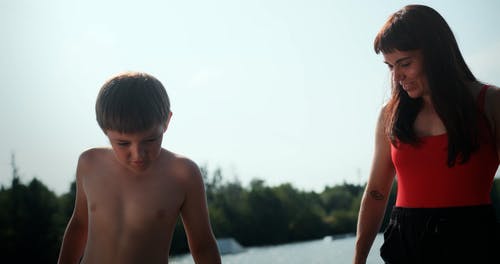 有关伸展, 健康的生活型态, 儿子的免费素材视频