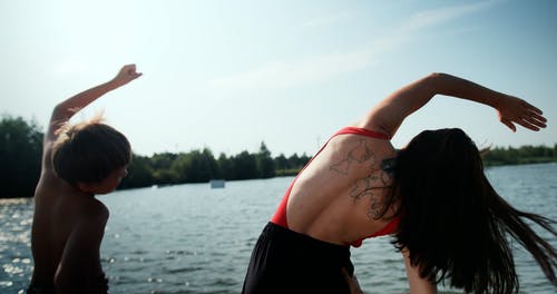 有关伸展, 健康的生活型态, 儿子的免费素材视频