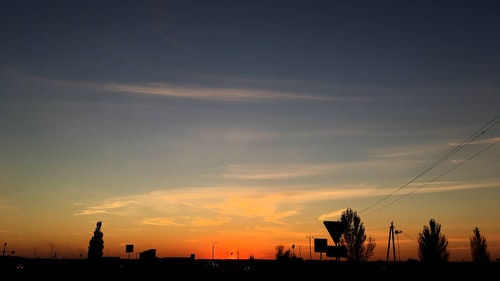 有关剪影,喜怒无常的天空,天空的免费素材视频