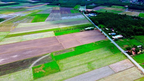 有关农村的场景,户外,拼布景观的免费素材视频