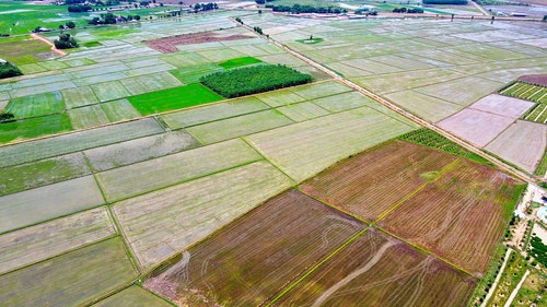 有关农村的场景,户外,拼布景观的免费素材视频