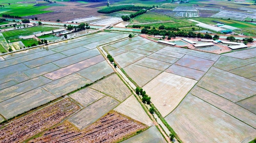 有关农村的场景,户外,拼布景观的免费素材视频