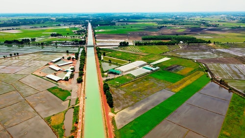 有关农村的场景,户外,拼布景观的免费素材视频