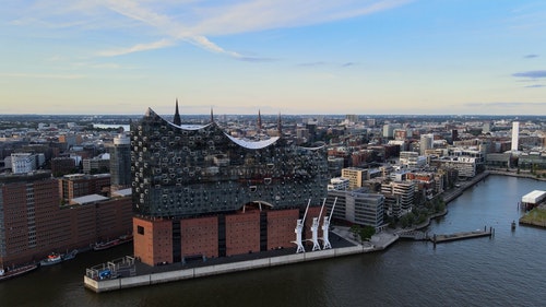 有关elbphilharmonie,城市,市中心区的免费素材视频