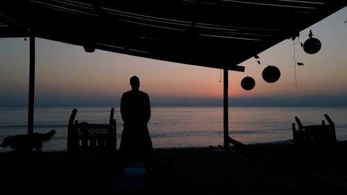 有关人,冥想,剪影的免费素材视频