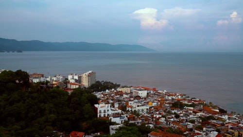 有关丘陵,全景,城镇的免费素材视频