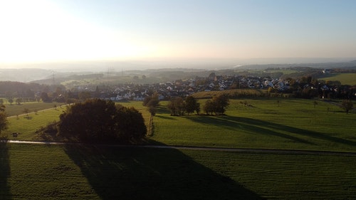 有关农村的场景,日出,景观的免费素材视频
