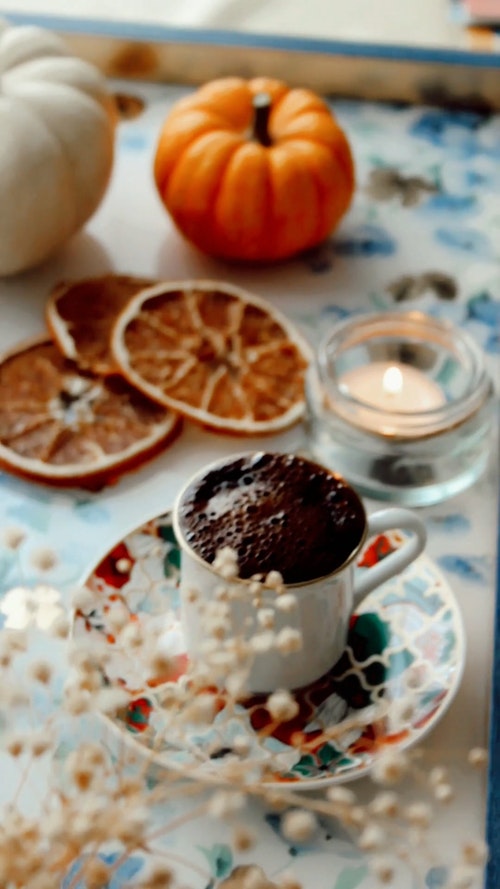 有关切片,南瓜,咖啡的免费素材视频