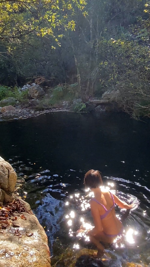 有关垂直拍摄,女人,森林的免费素材视频