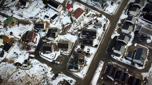 有关冬季,城镇,大雪覆盖的免费素材视频
