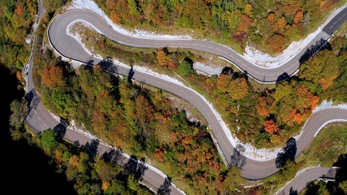 有关山坡,弯曲的路,景观的免费素材视频