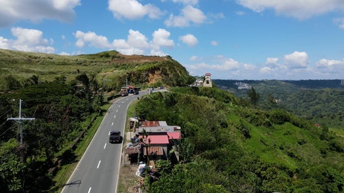 有关交通,农村的场景,山的免费素材视频