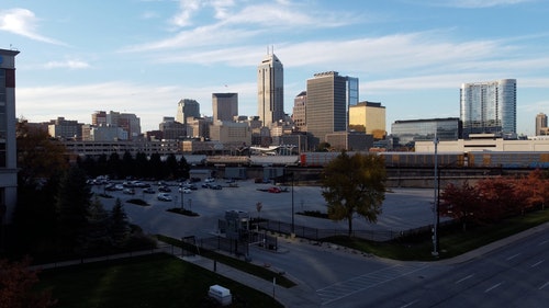 有关停车场,城市,天际线的免费素材视频