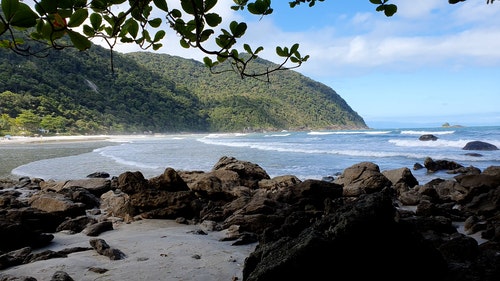 有关天性,山,岸边的免费素材视频