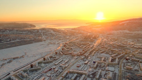 有关冬季,城市,太阳的免费素材视频