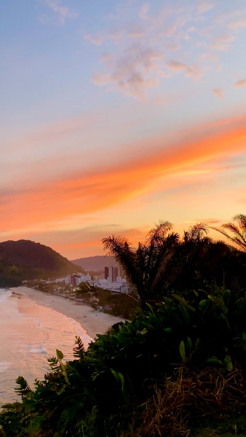 有关喜怒无常的天空,垂直拍摄,招手的免费素材视频