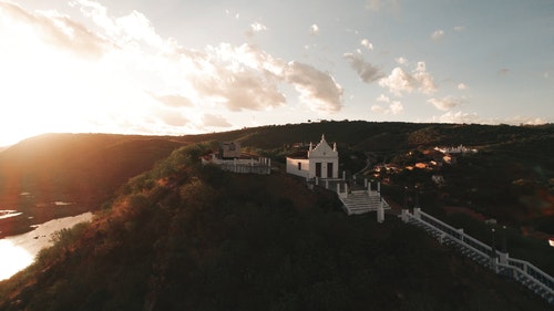 有关丘陵,修道院,建筑的免费素材视频