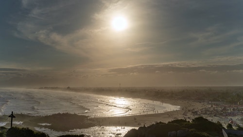 有关人,岸边,延时摄影的免费素材视频